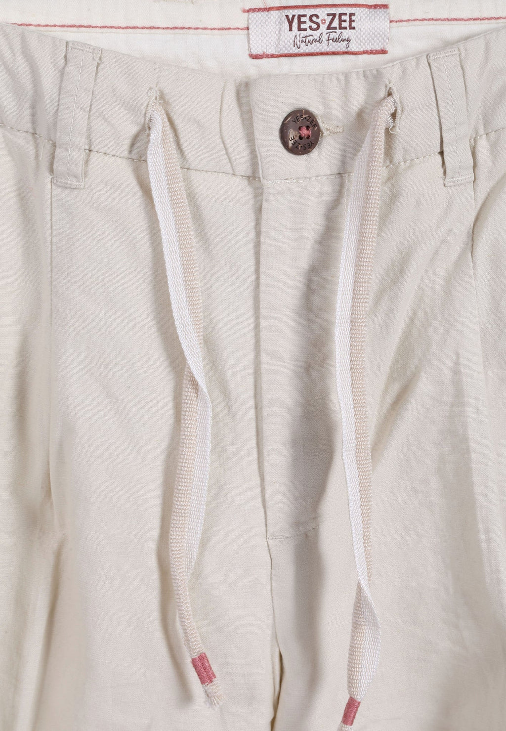Yes Zee Pantalone Uomo Misto Lino Beige - 0953 P670 PC00 0245