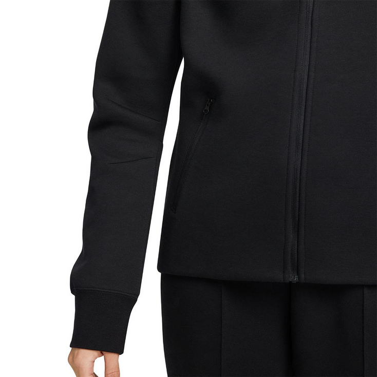 Nike felpa con cappuccio e cerniera intera da donna Sportswear Tech Fleece Windrunner HV6747-010 nero