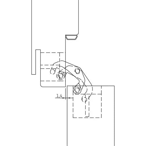 CERNIERA AN 170 3D PORTATA 60 KG CROMO LUCIDO