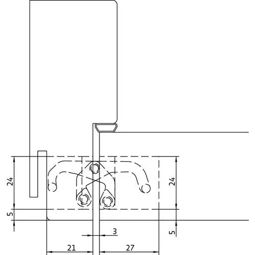 CERNIERA AN 170 3D PORTATA 60 KG CROMO LUCIDO