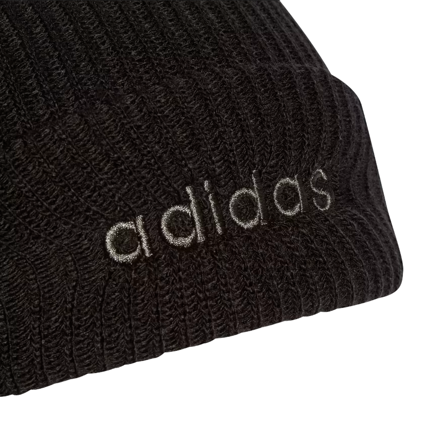 Adidas Cappello Classico IB2649 Unisex - Morbido e Caldo a Costine con Scritta Ricamata - Colore Nero