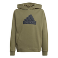Adidas Originals felpa con cappuccio da ragazzi logo Future IM0076 verde oliva nero