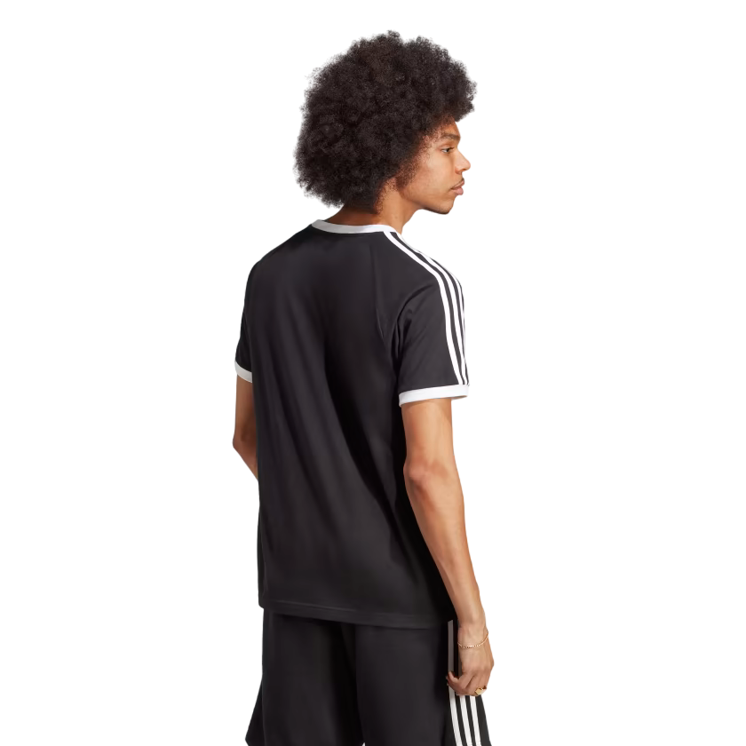 Adidas Originals maglietta manica corta da uomo Adicolor 3 strisce IA4845 nero bianco
