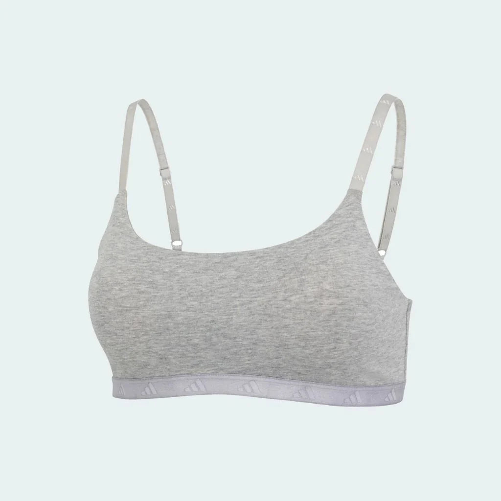 Adidas Intimo Donna Sport Active Essentials Scoop Bralette Grigio - JL3474