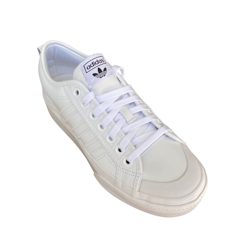 Adidas Nizza Platform FW0265 - Sneakers Bianche con Zeppa per Donna