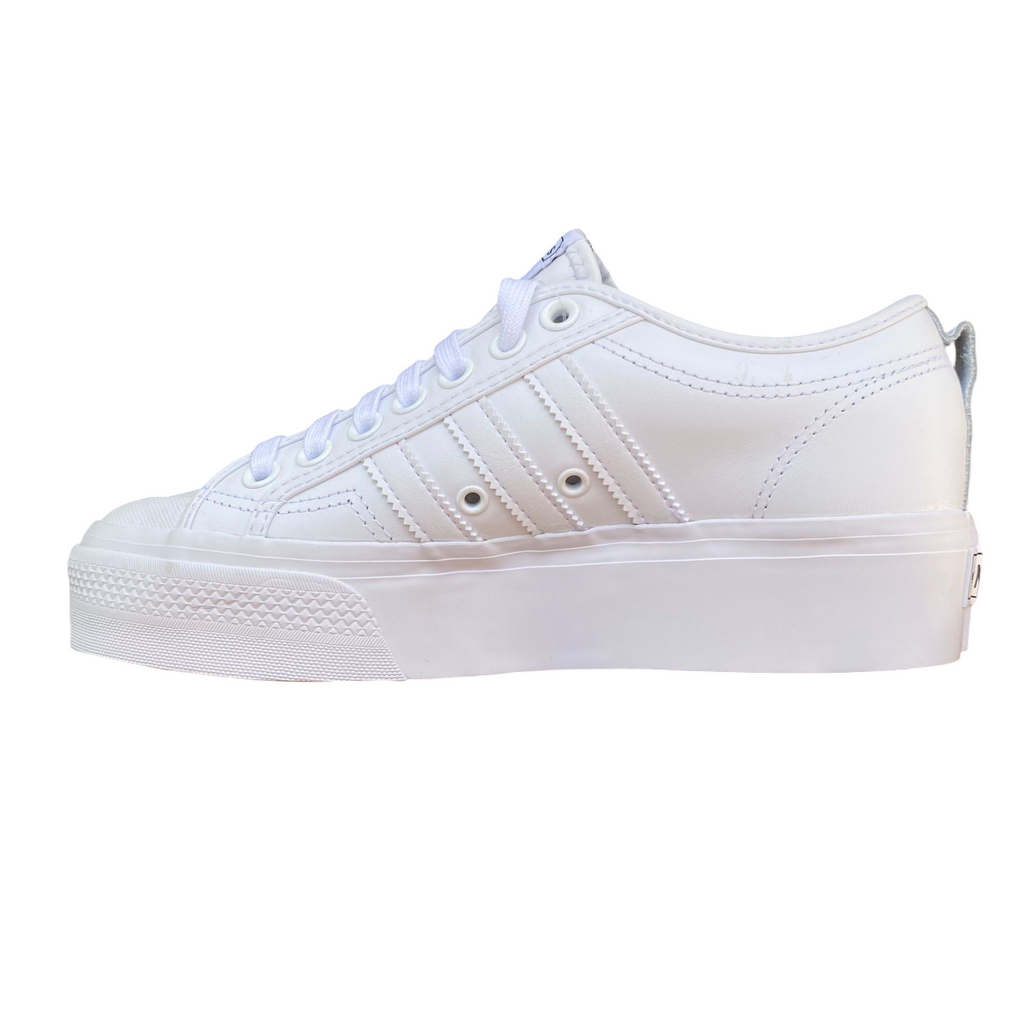 Adidas Nizza Platform FW0265 - Sneakers Bianche con Zeppa per Donna