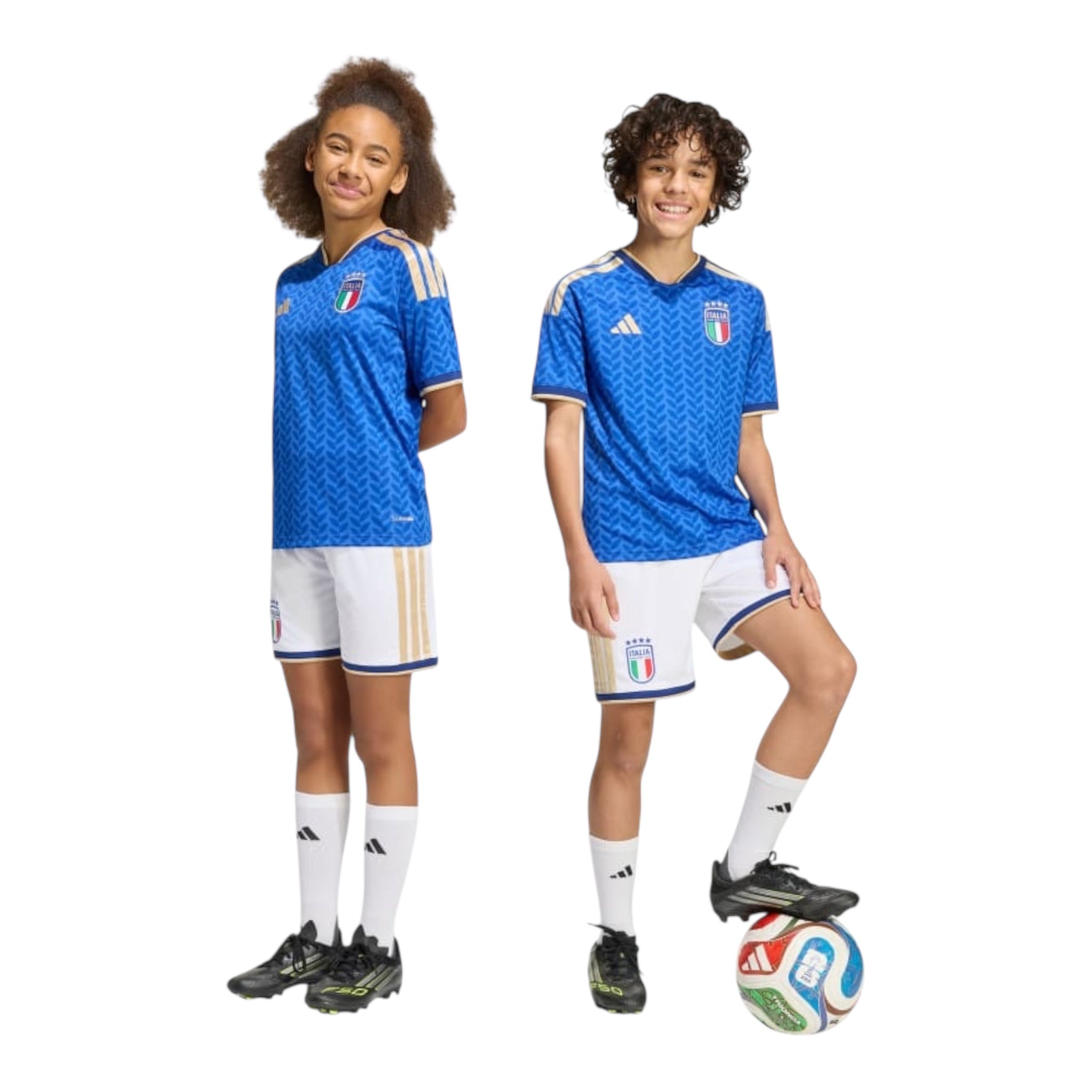 Adidas Pantaloncino Italia Home JY7606 Bianco Bambino Ragazzi