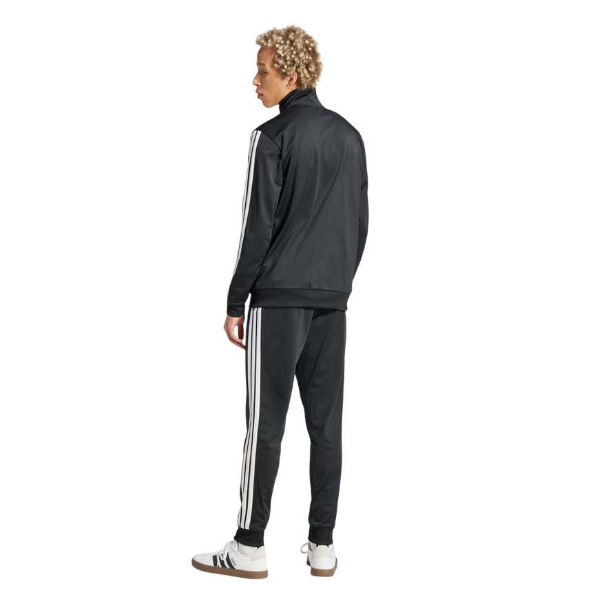 Adidas Tuta Sportiva Basic 3 Strisce Tricot Track Suit JI8858 Nero
