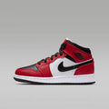 Air Jordan 1 Mid GS Junior Nero Rosso - 554725-069
