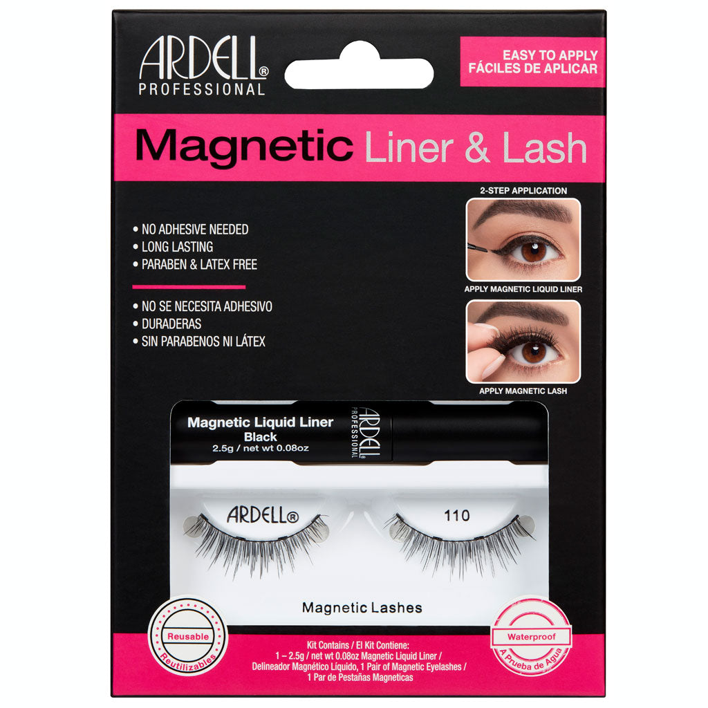 Ardell Kit Ciglia Magnetic 110 + Eyeliner Liquido Magnetic