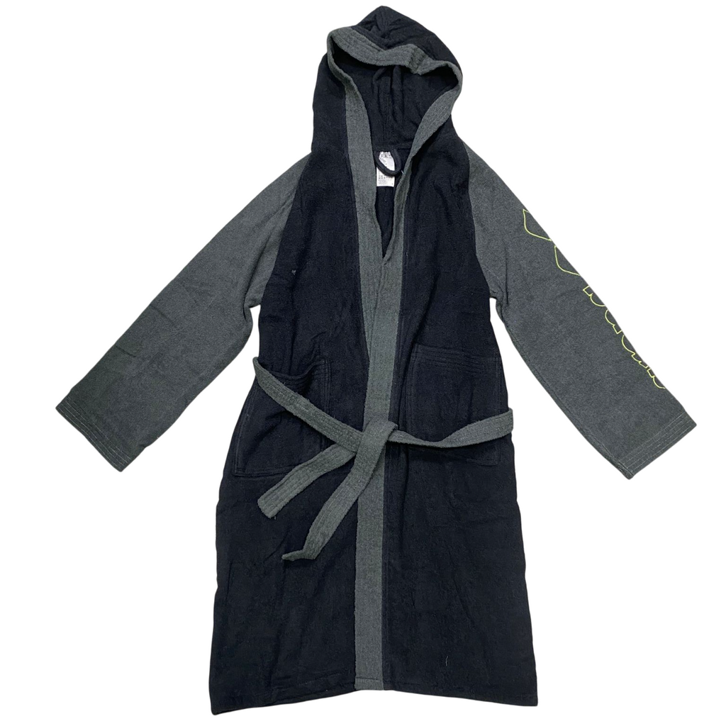 Arena Accappatoio Cotton Robe Bicolor 011690 550 Nero-Asfalto – Comfort Assorbente