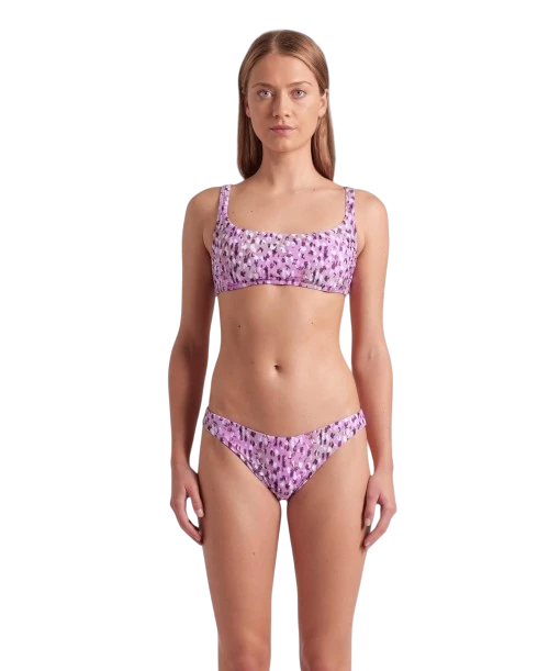 Arena Bikini Bralette Donna Water Print Leo Pink - 007082601
