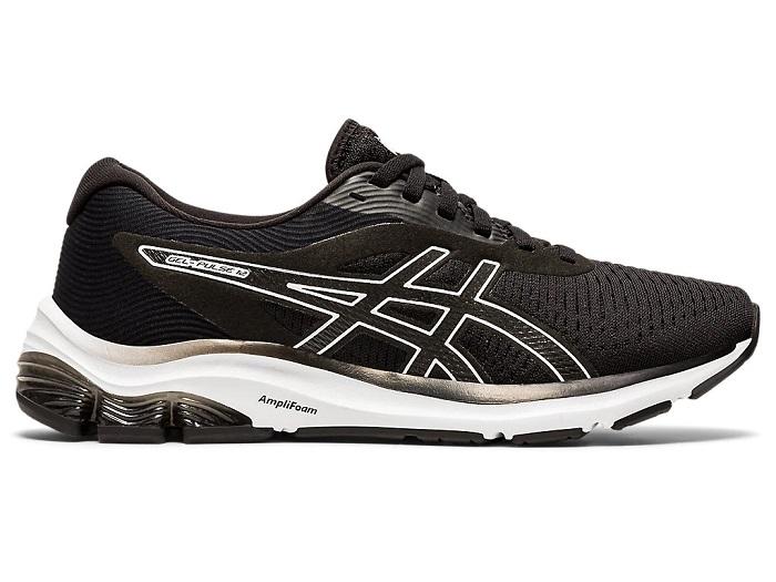 Asics Gel Pulse 12 Scarpe Running Donna Nero Bianco