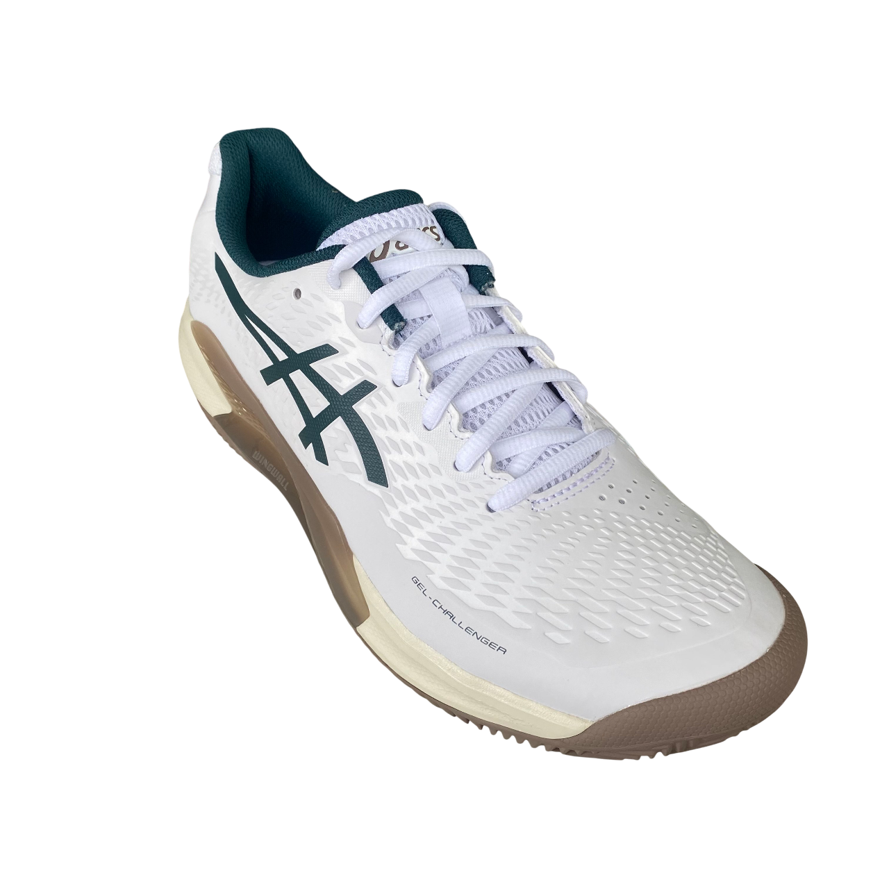 ASICS Gel-Challenger 14 Clay 1041A449-104 Bianco Verde | Tennis Terra Battuta Uomo