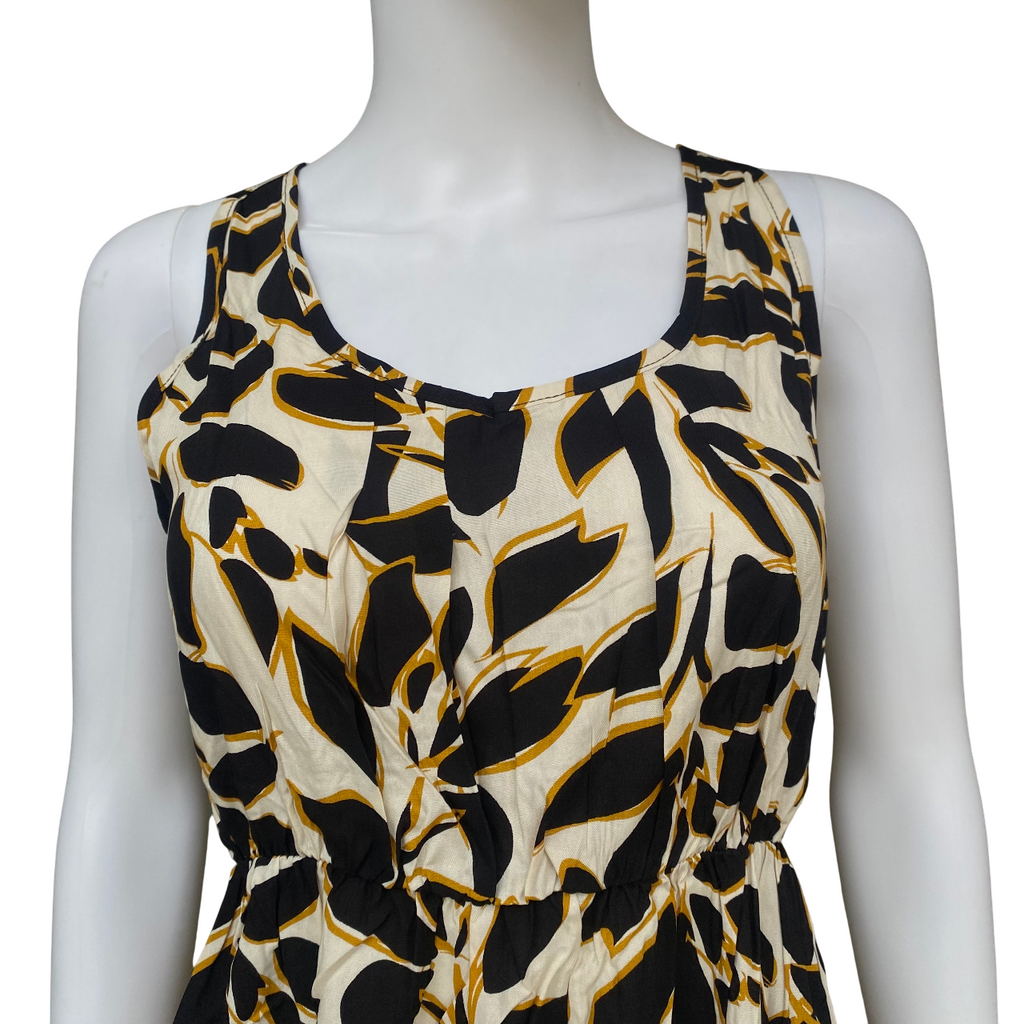 Astrolabio Vestito Smanicato Donna a Fantasia CA6F 500 Nero | Eleganza Estiva