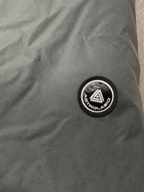 Astrolabio giubbotto da uomo con cappuccio e pelliccia CU9A 719 verde