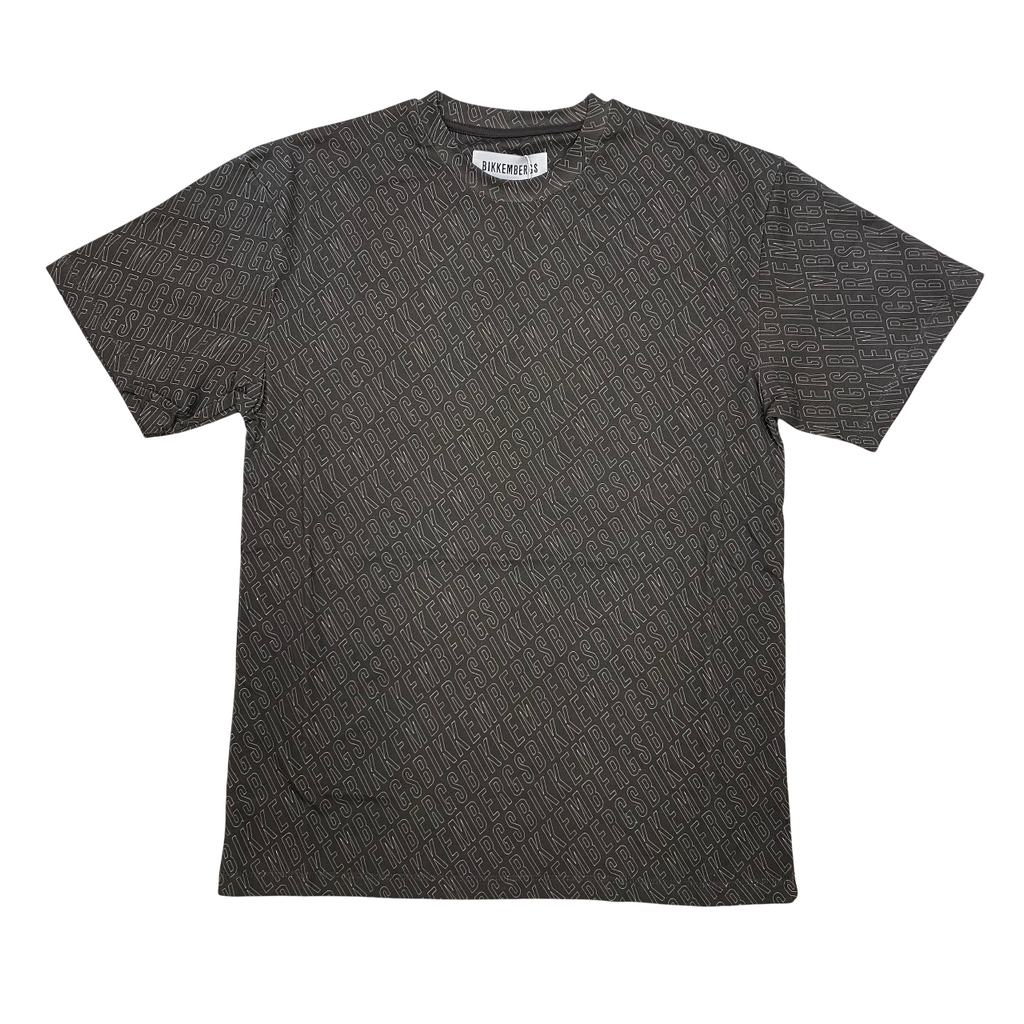 Bikkembergs maglietta manica corta con stampa All-Over BMT0912 8000 nero