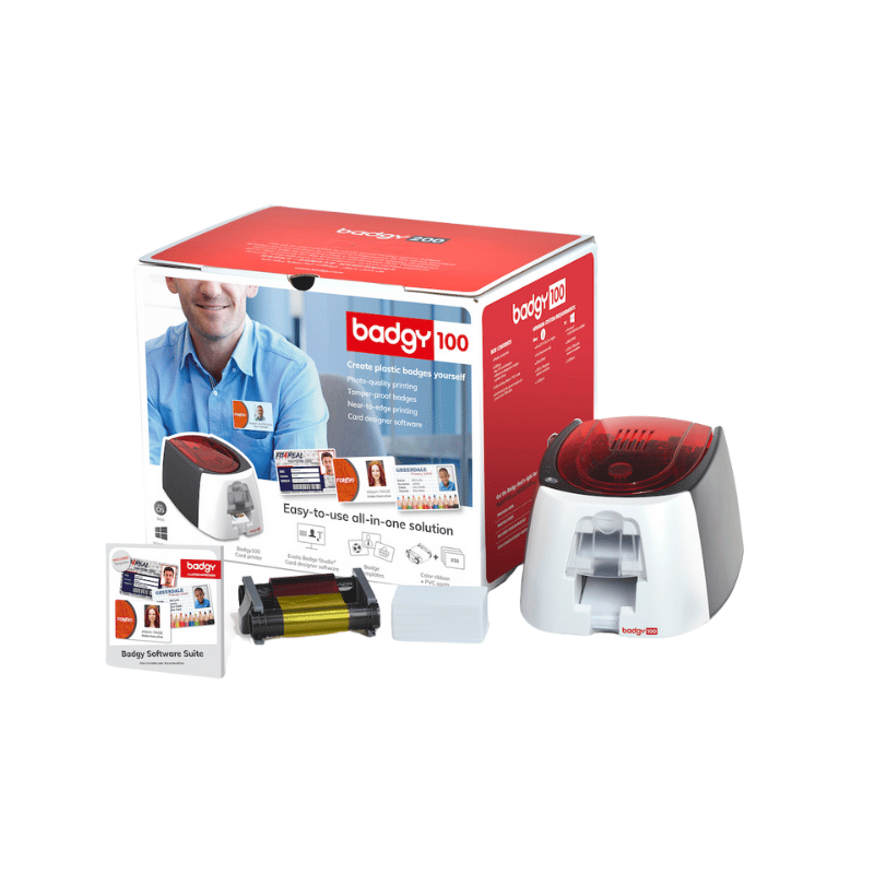 Evolis Badgy 100 stampante per schede plastificate Sublimazione/Trasferimento termico Colore 260 x 300 DPI [B12U0000RS]