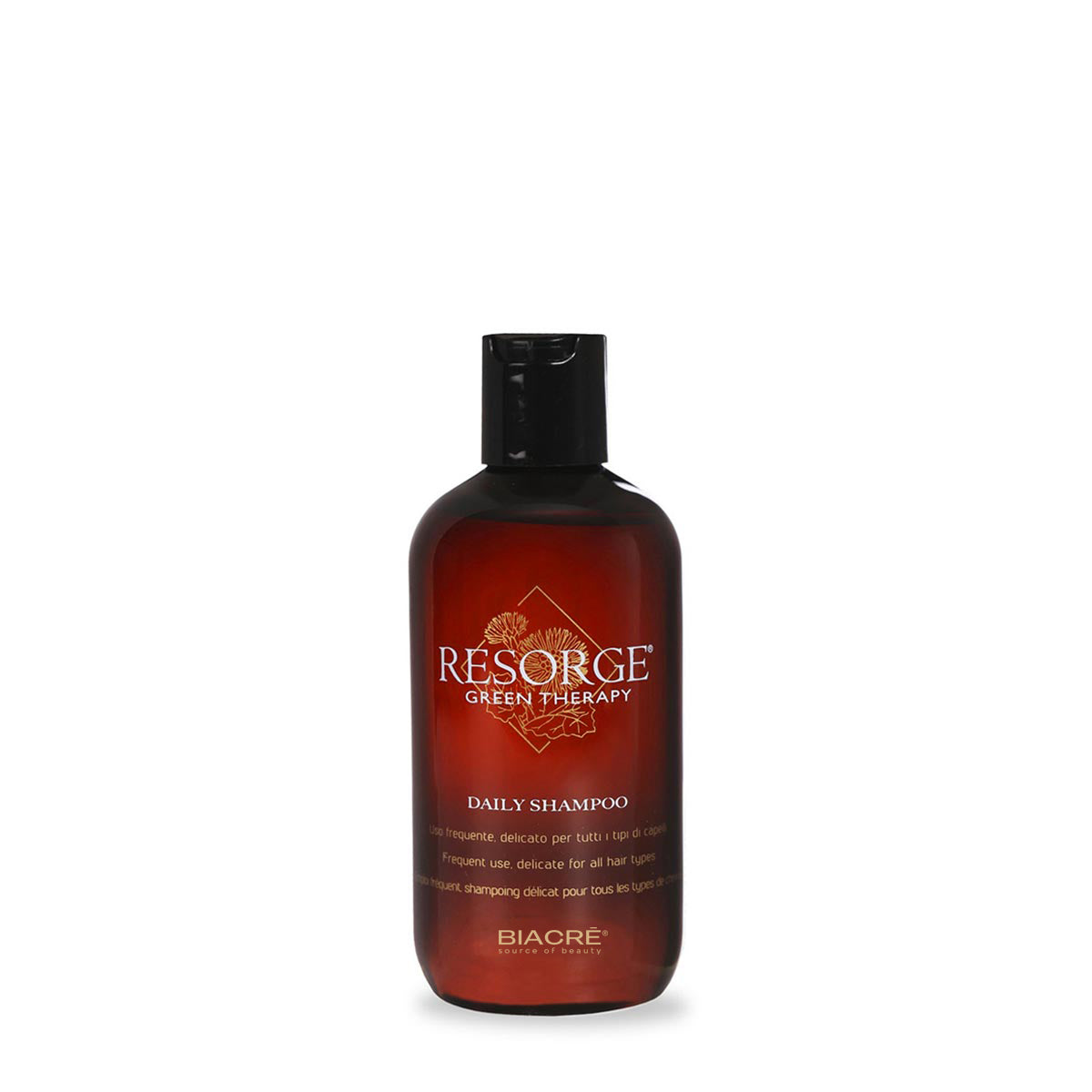 Biacré Resorge Green Therapy Daily Shampoo Uso Frequente Delicato Per Tutti I Tipi Di Capelli 250 ml