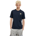 Blauer maglietta manica corta da uomo con logo gommato Faxon 25SBLUH02194-004547 888 blu