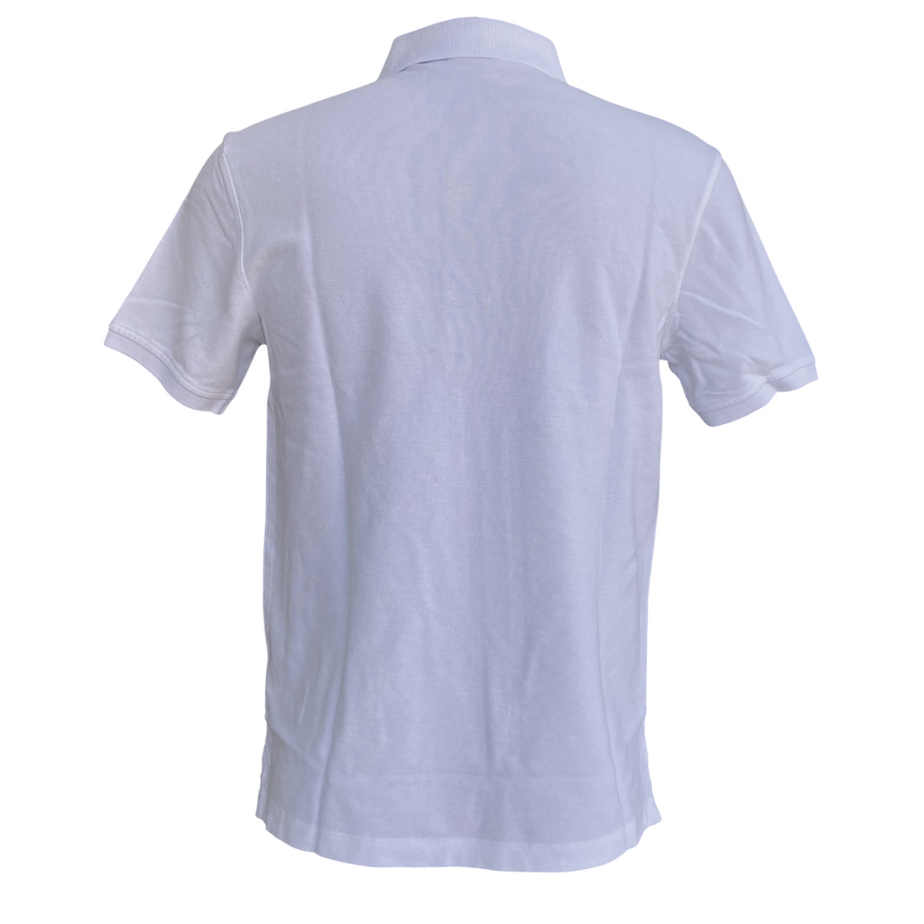Blauer polo in cotone pique manica corta da uomo Alban 25Sblut02309 007125 100 bianco