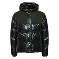 Blend Piumino Invernale Uomo Cappuccio 20714389 194007 Black Tessuto Lucido