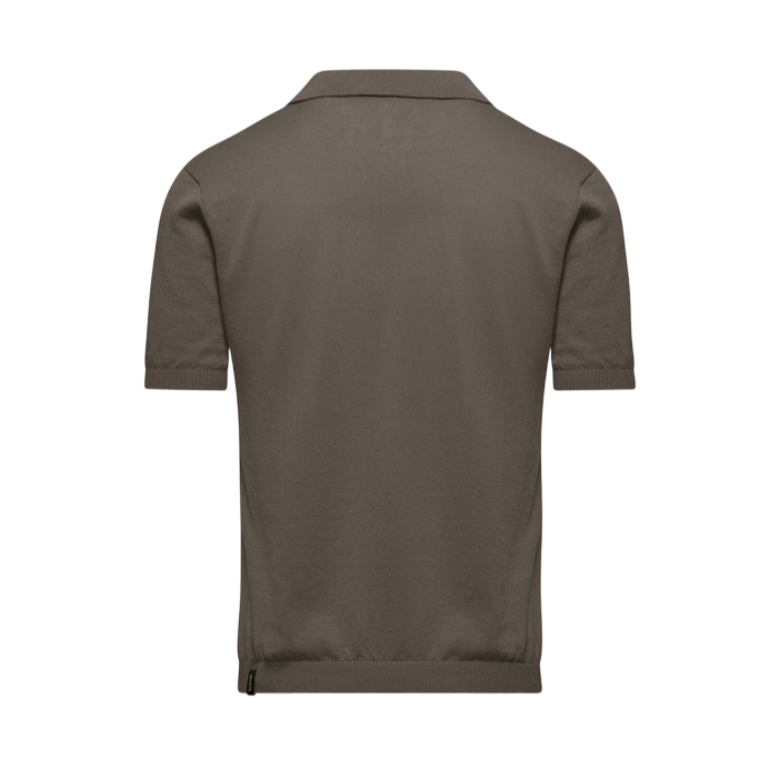 Bomboogie maglia polo da uomo con colletto lino e cotone MM9030TKLC5 596 nocciola