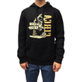 C1RCA felpa da uomo con cappuccio Eyes Crew MCN0125 nero