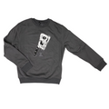 C1RCA felpa girocollo da uomo Tear Me Apart Crew MCN053 grigio