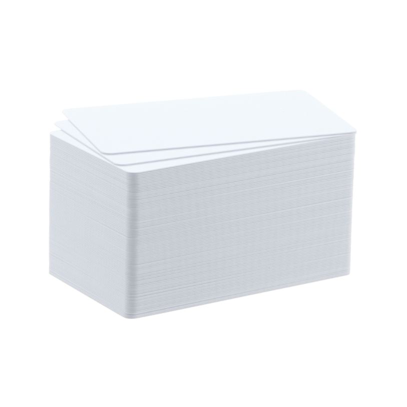 100 CARTE PVC FINE (20MIL - 0,50 MM) PER BADGY [CBGC0020W]