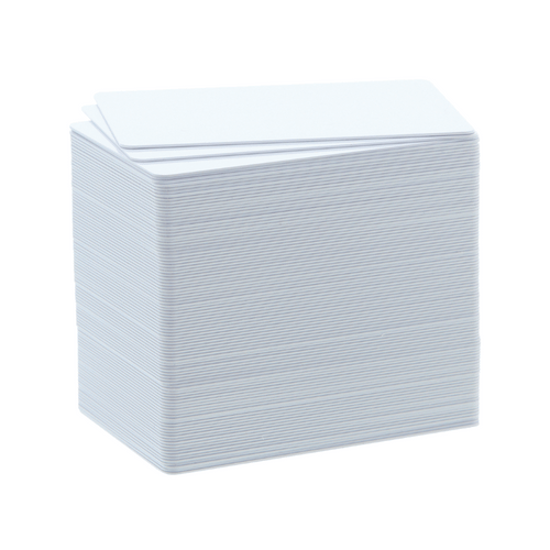 100 CARTE PVC SPESSA (30MIL - 0,76 MM) PER BADGY [CBGC0030W]