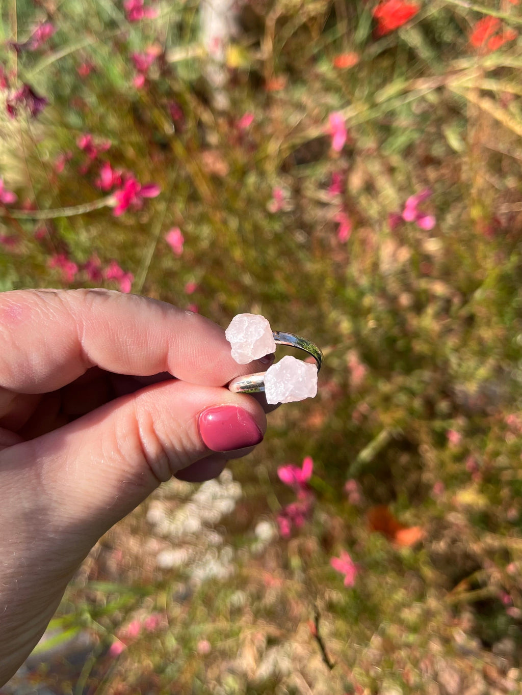 Anello Doppia Pietra Grezza