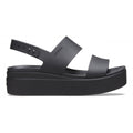Crocs Sandalo da donna con zeppa Brooklyn Low Wedge 206453 060 nero