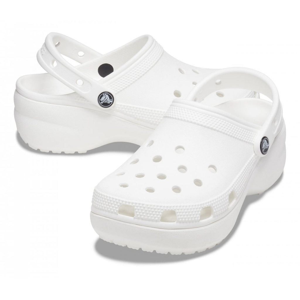 Crocs sandalo sabot Classic con zeppa Clog 206750 100 bianco