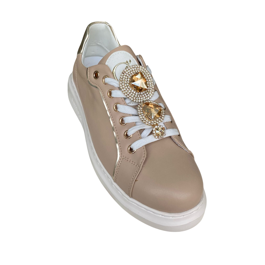 CafèNoir c1DE1032 Sneakers Donna Nocciola con Gioiello | 8050508452612
