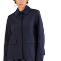 CafèNoir spolverino corto da donna in  tessuto tecnico C7JI0089 B020 blu