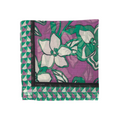 CafèNoir Foulard stampato fiori c7JU0106 S085 viola-verde. Misura 190x90cm