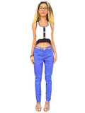 CafèNoir Pantalone Aderente Tinto Capo Donna Azzurro PE26 - C7JP0169 B055