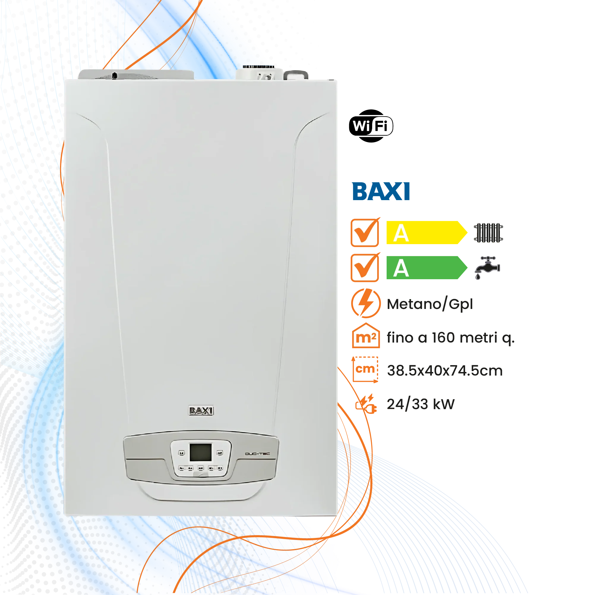 Caldaia Baxi Nuvola Duo-Tec+ a Condensazione