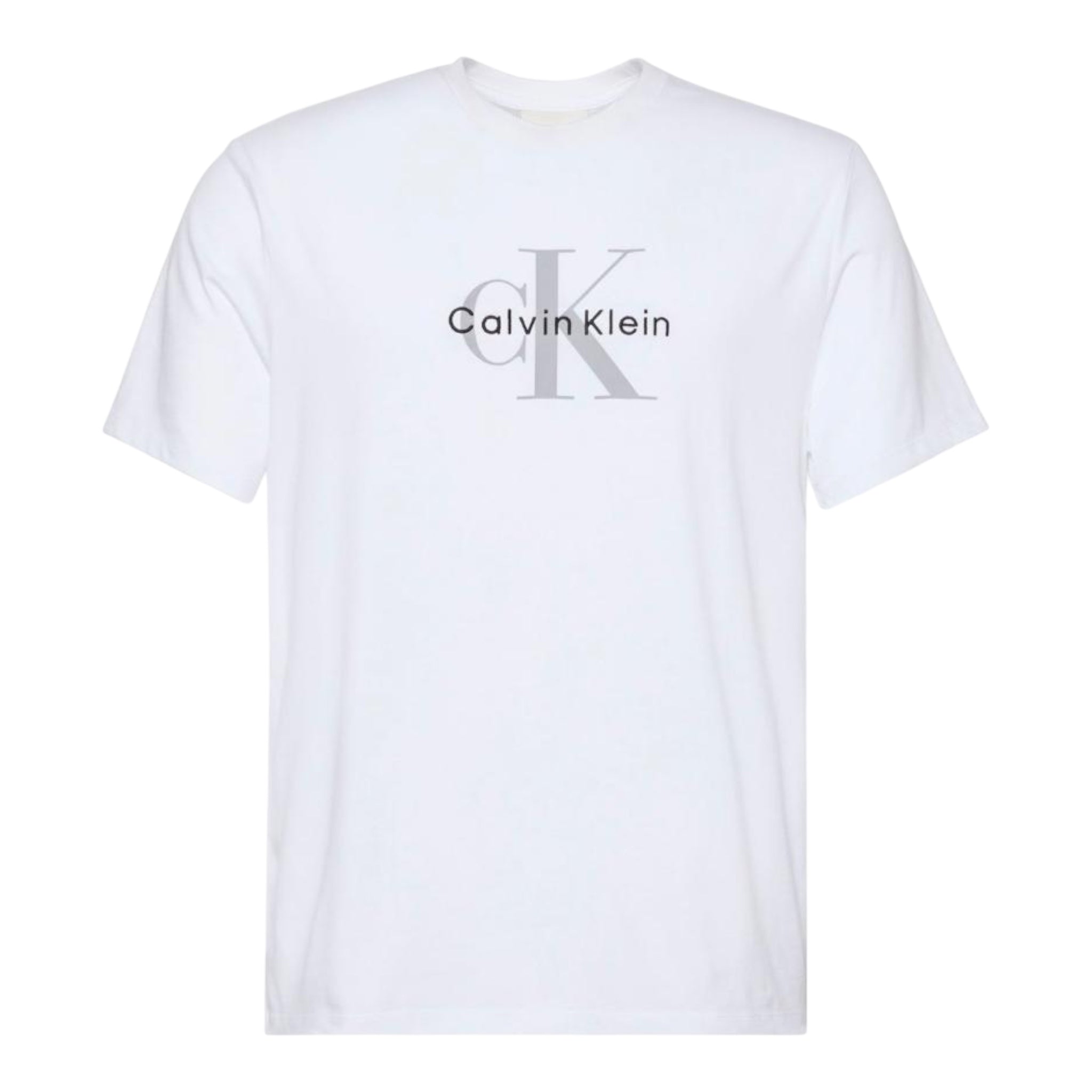 Calvin Klein T-shirt Stampa Logo LV04RB866G Bianca Uomo