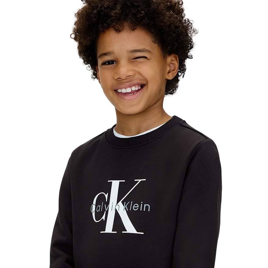 Calvin Klein Felpa Girocollo con Logo IU0IU00714BEH Nera