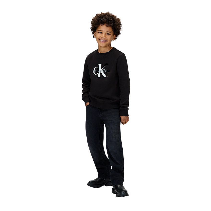 Calvin Klein Felpa Girocollo con Logo IU0IU00714BEH Nera
