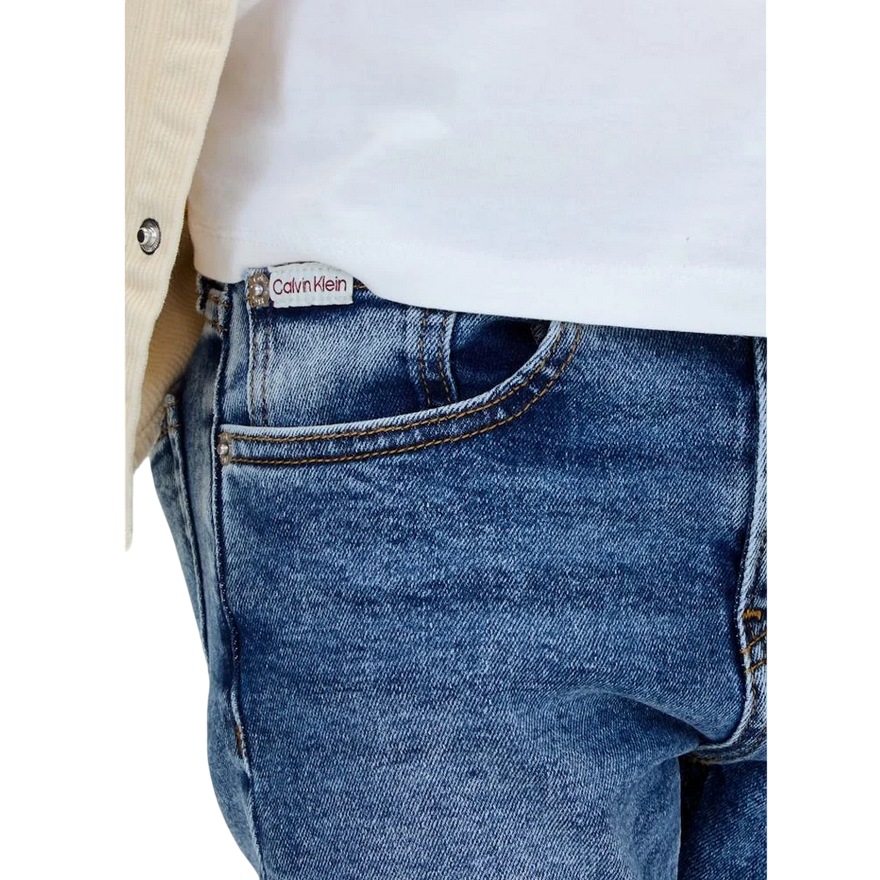 Calvin Klein Jeans Dad Fit IB0IB02547 Washed Blue Cf per Junior - Stile e Comfort