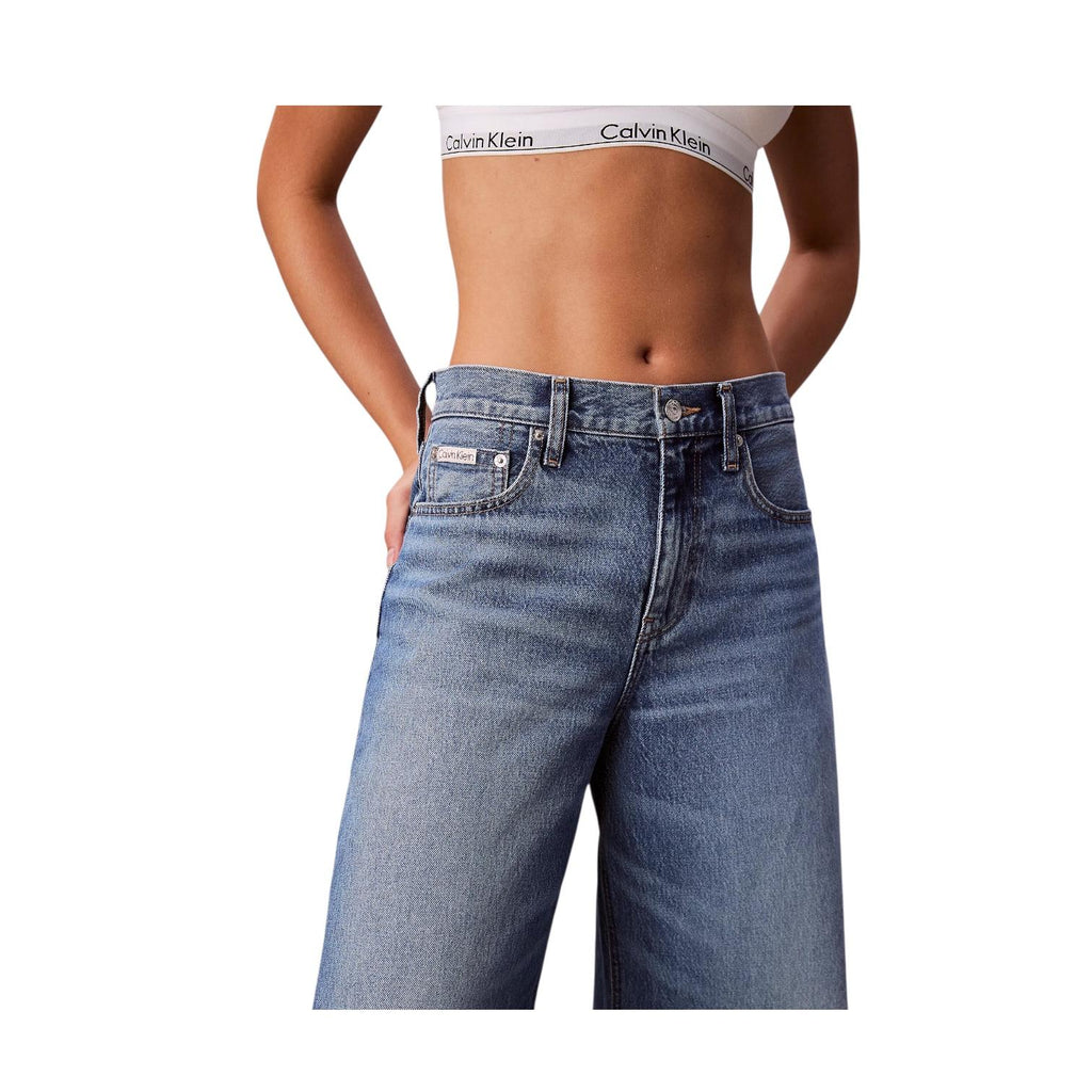 Calvin Klein Jeans Donna Wide Leg LV047E701G2PU Classon Blue