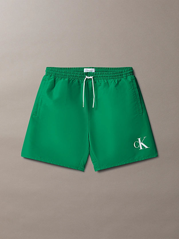 Calvin Klein Pantaloncini Bagno Junior Monogram KV0KV00056 Verde | 8-16 Anni