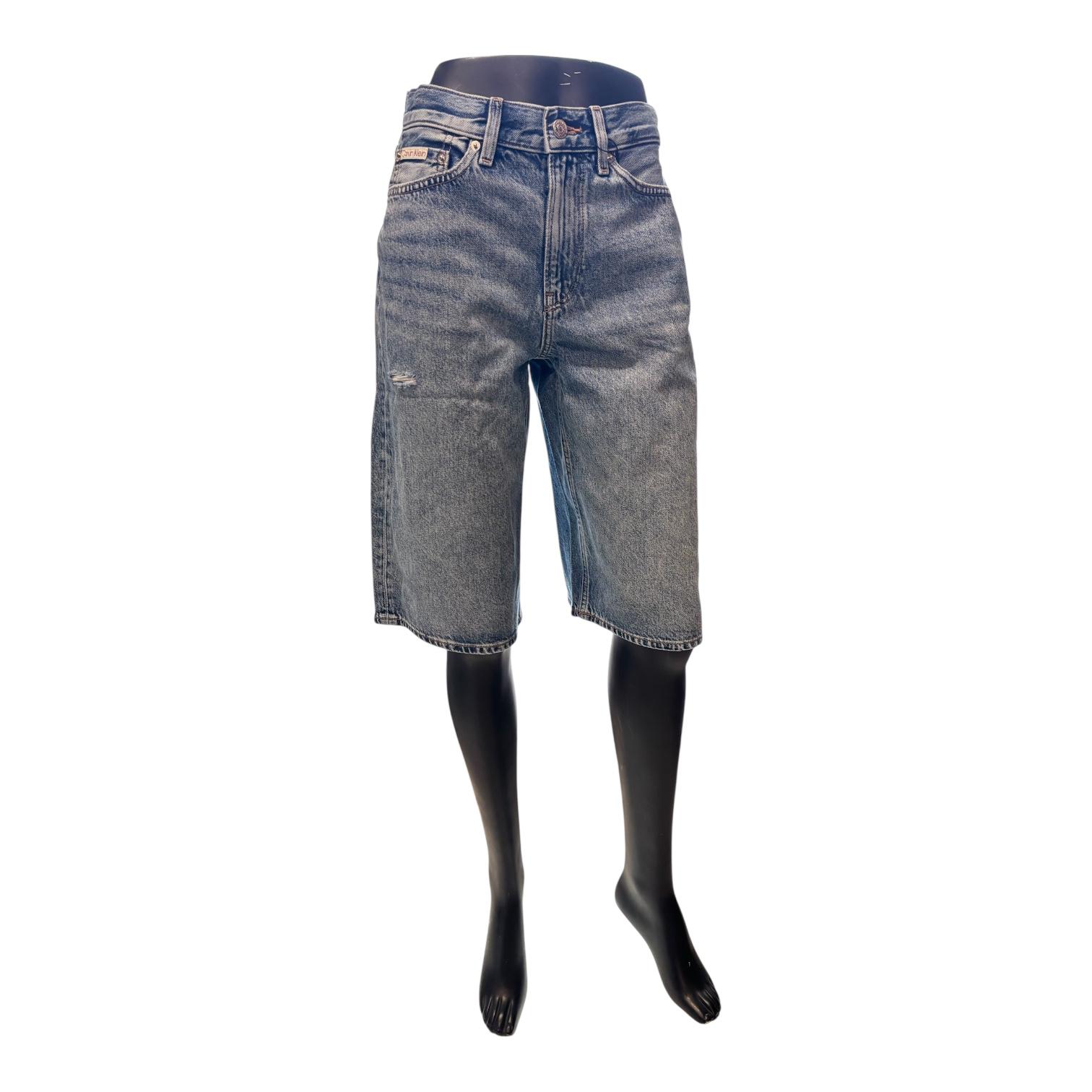 Calvin Klein Pantaloncino Jeans Donna LV047F771G SLN Blu Medio