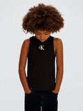Calvin Klein Canotta Logo Junior LVCKSJB10G Nera | 8-16 Anni