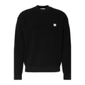 Calvin Klein Maglia Girocollo Waffle LV04RD313GUB1 Nero Uomo