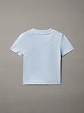 Calvin Klein Maglietta Infant CK Logo LVCKSJA47B Celeste 6-36 Mesi