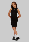 Calvin Klein Vestito Costine Ragazza Nero - LVCKSJK07G